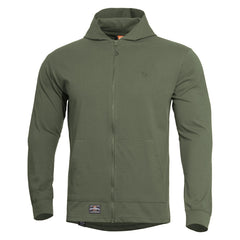 Pentagon Agis Ring Spun felpa con cappuccio da uomo, camo green
