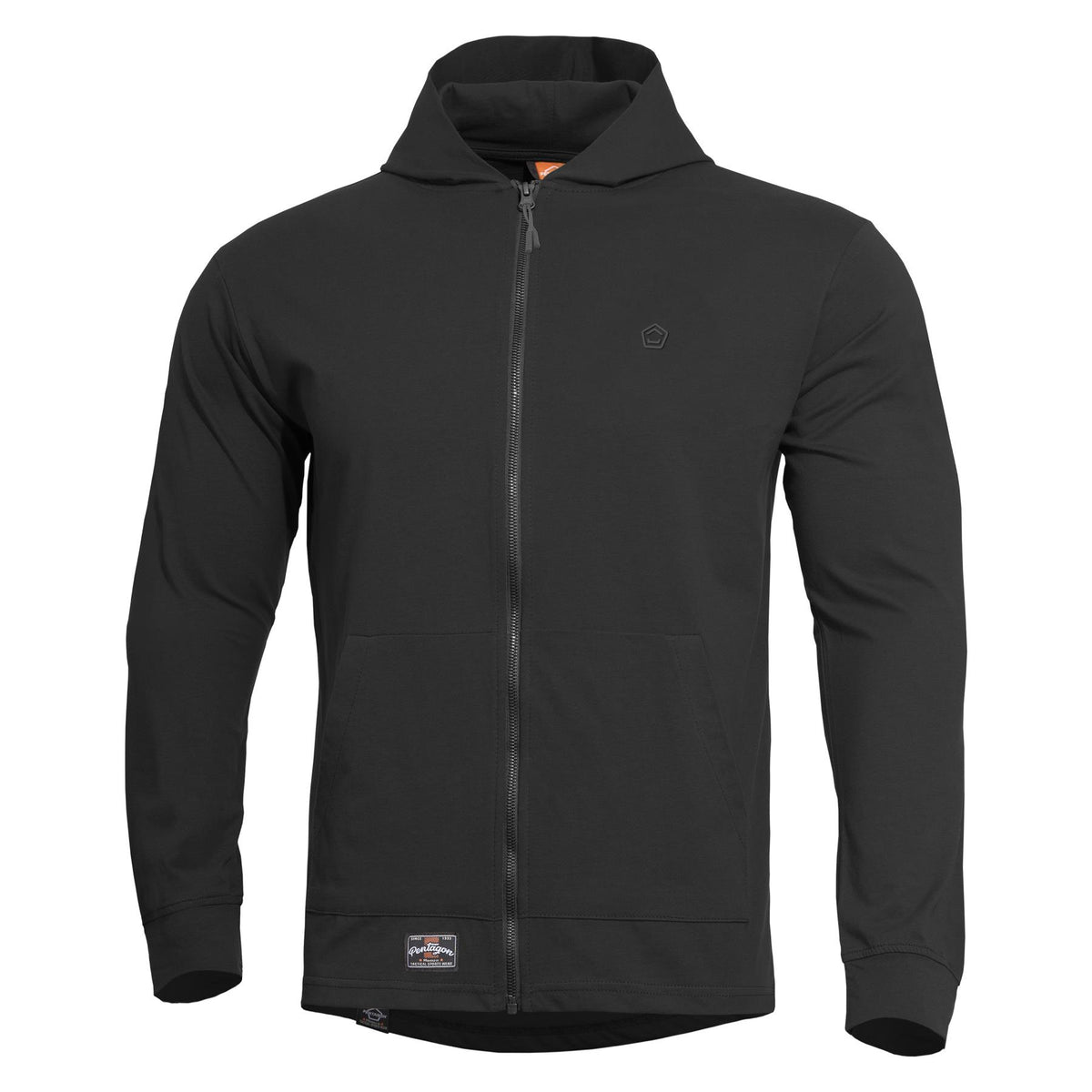 Pentagon Agis Ring Spun felpa con cappuccio da uomo, Black