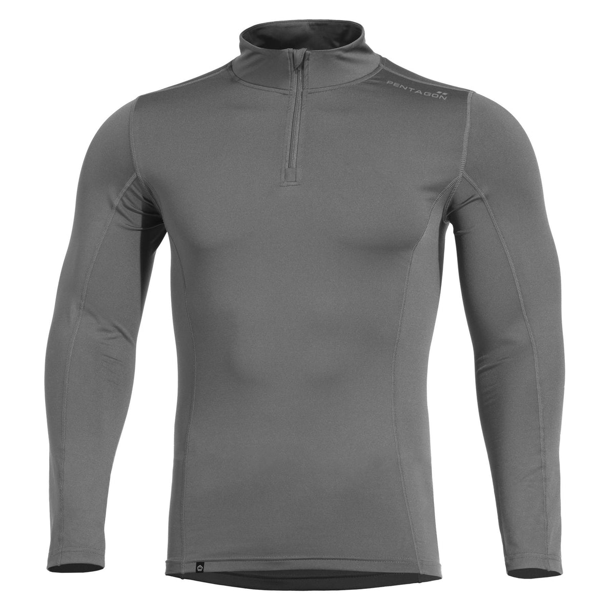 Pentagon Pindos 1/2 μπλουζάκι με φερμουάρ, Wolf Grey