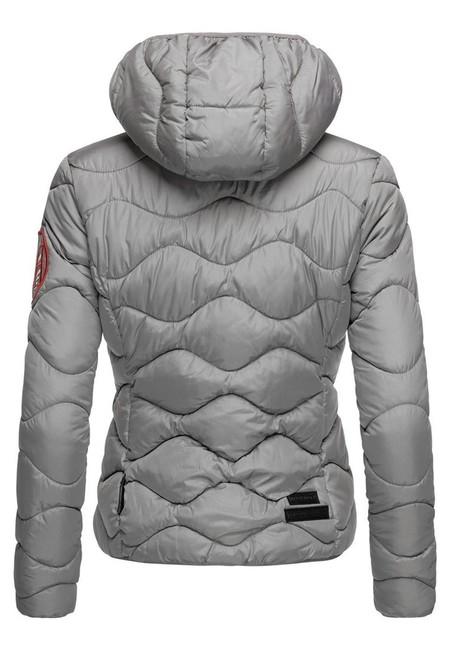 Navahoo Key Color giacca invernale da donna con cappuccio, grigia