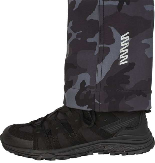 BENNON CAMOS pantaloni softshell, nero/grigio