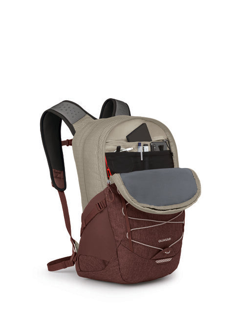 Osprey Quasar 28 zaino da città, marrone segatura/rosso raisin