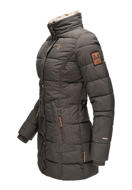 Marikoo LIEBLINGS JACKE women's winter jacket with hood, Anthracite