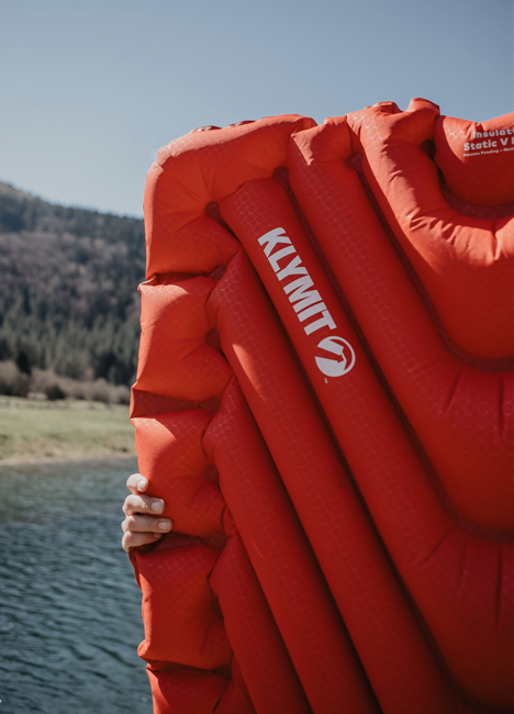 Klymit Static V Luxe materasso per auto, rosso