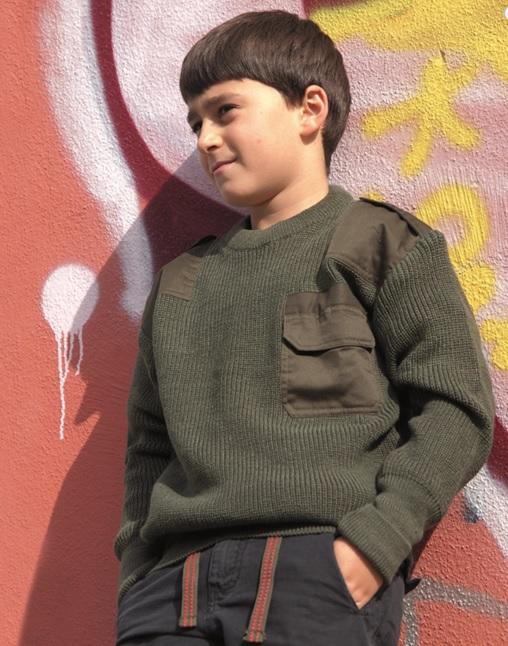 Mil-Tec maglione per bambini, oliva