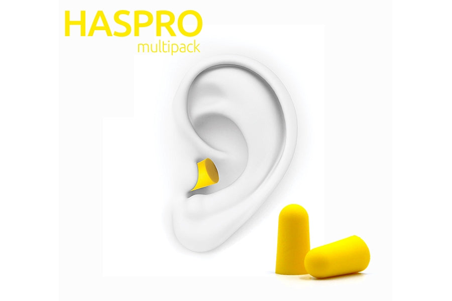 Haspro MULTI10 inserti auricolari, giallo