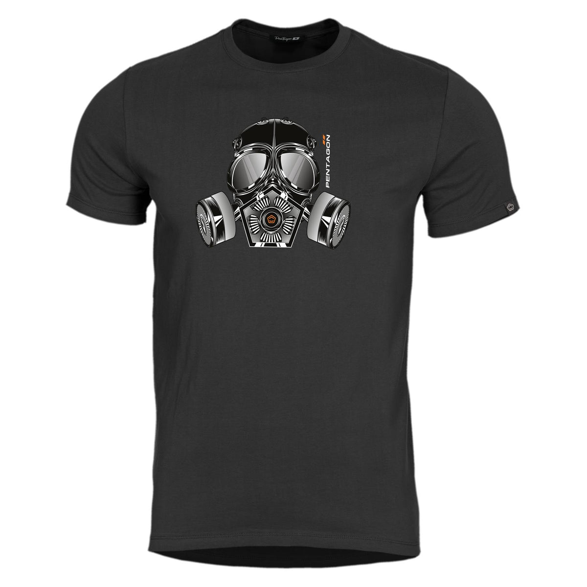 Pentagon Gas Mask maglietta, nero