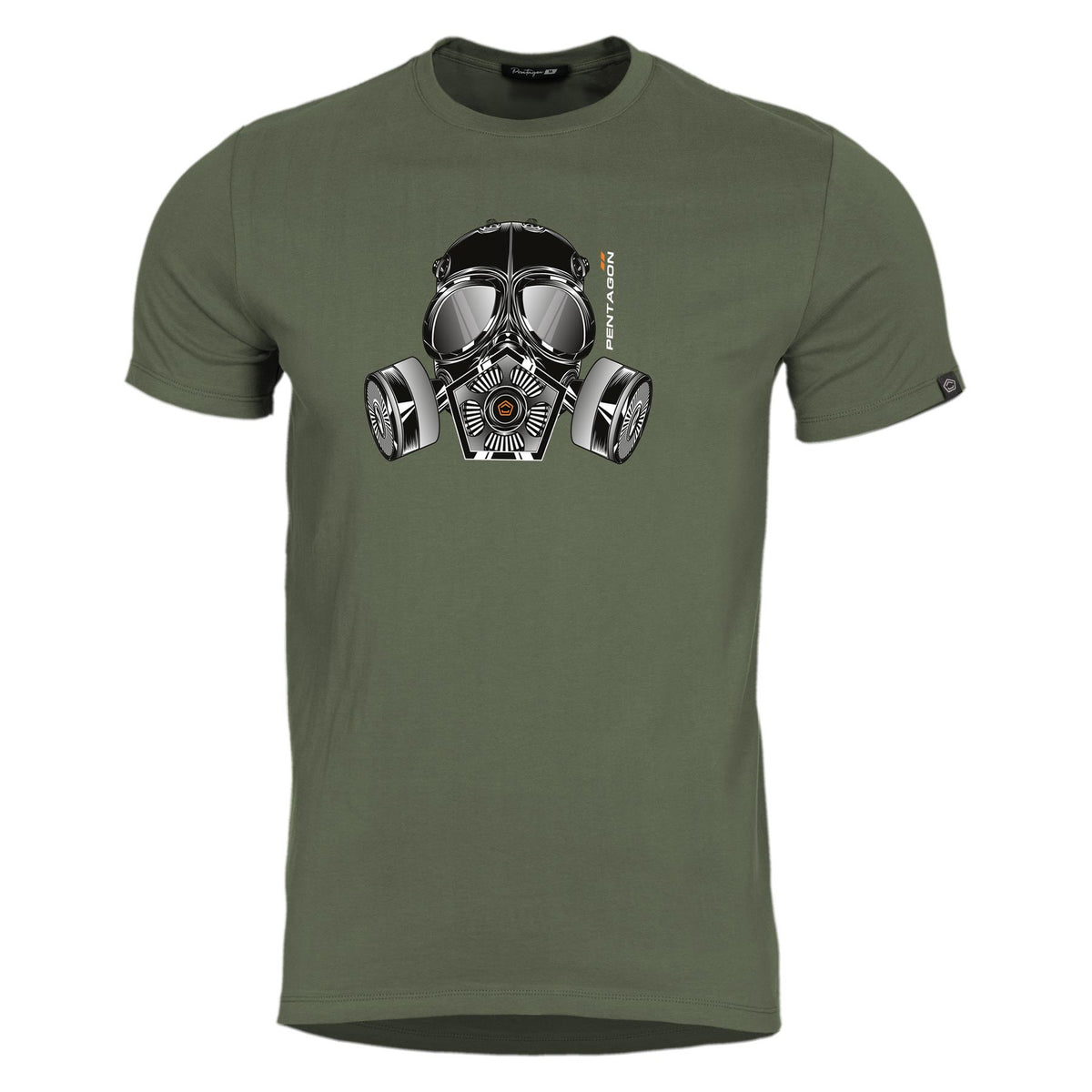 Pentagon Gas Mask maglietta, oliva