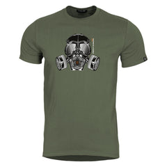 Pentagon Gas Mask maglietta, oliva