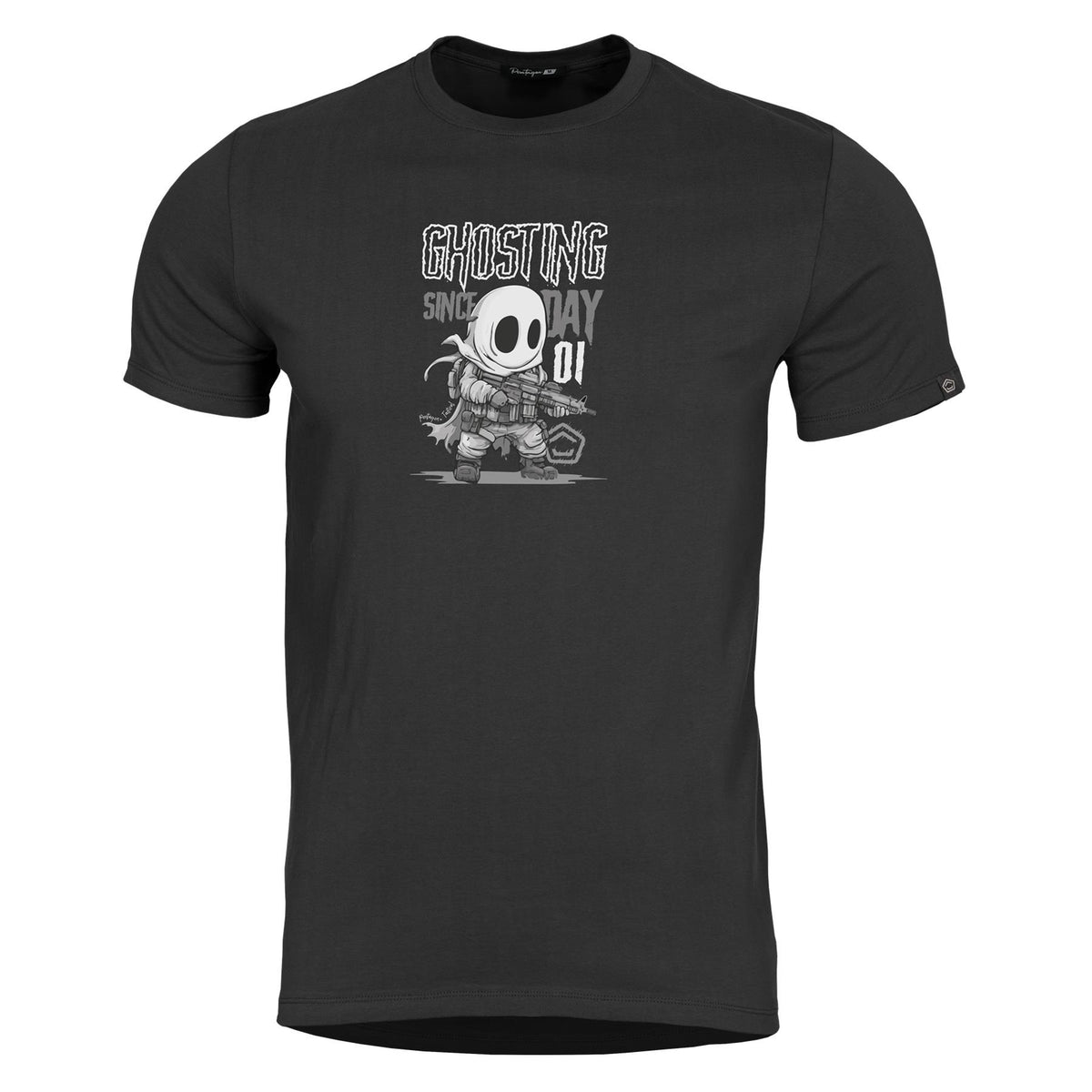 Pentagon Ghosting t-shirt a maniche corte da uomo, nero