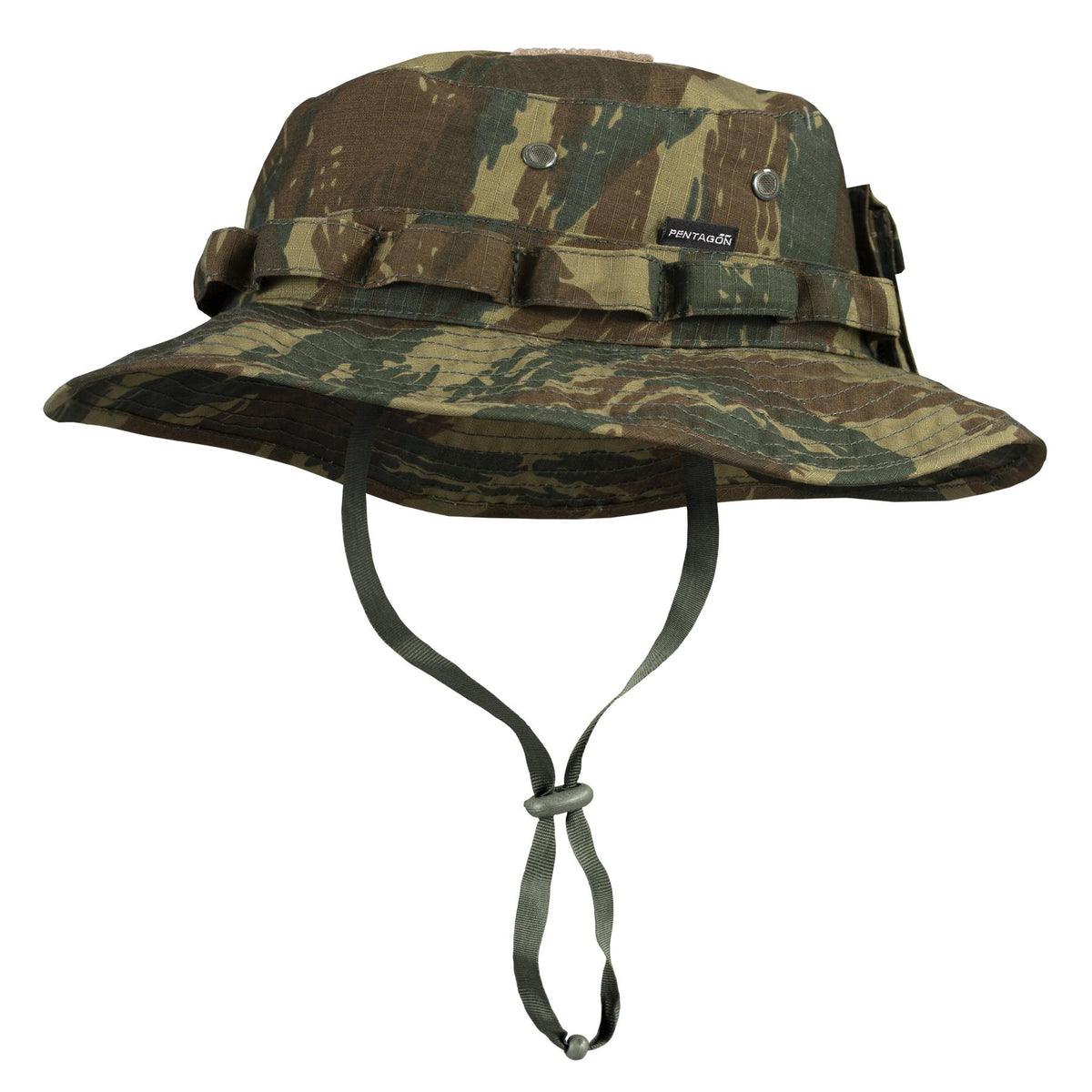 Pentagon Jungle Rip-Stop Hat, Green Camo