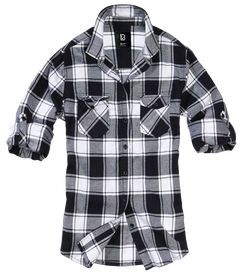 Brandit Amy camicia da donna, bianco nero