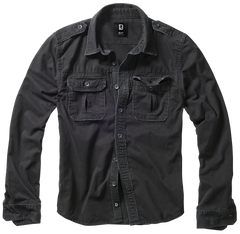 Brandit Vintage camicia da uomo, nero