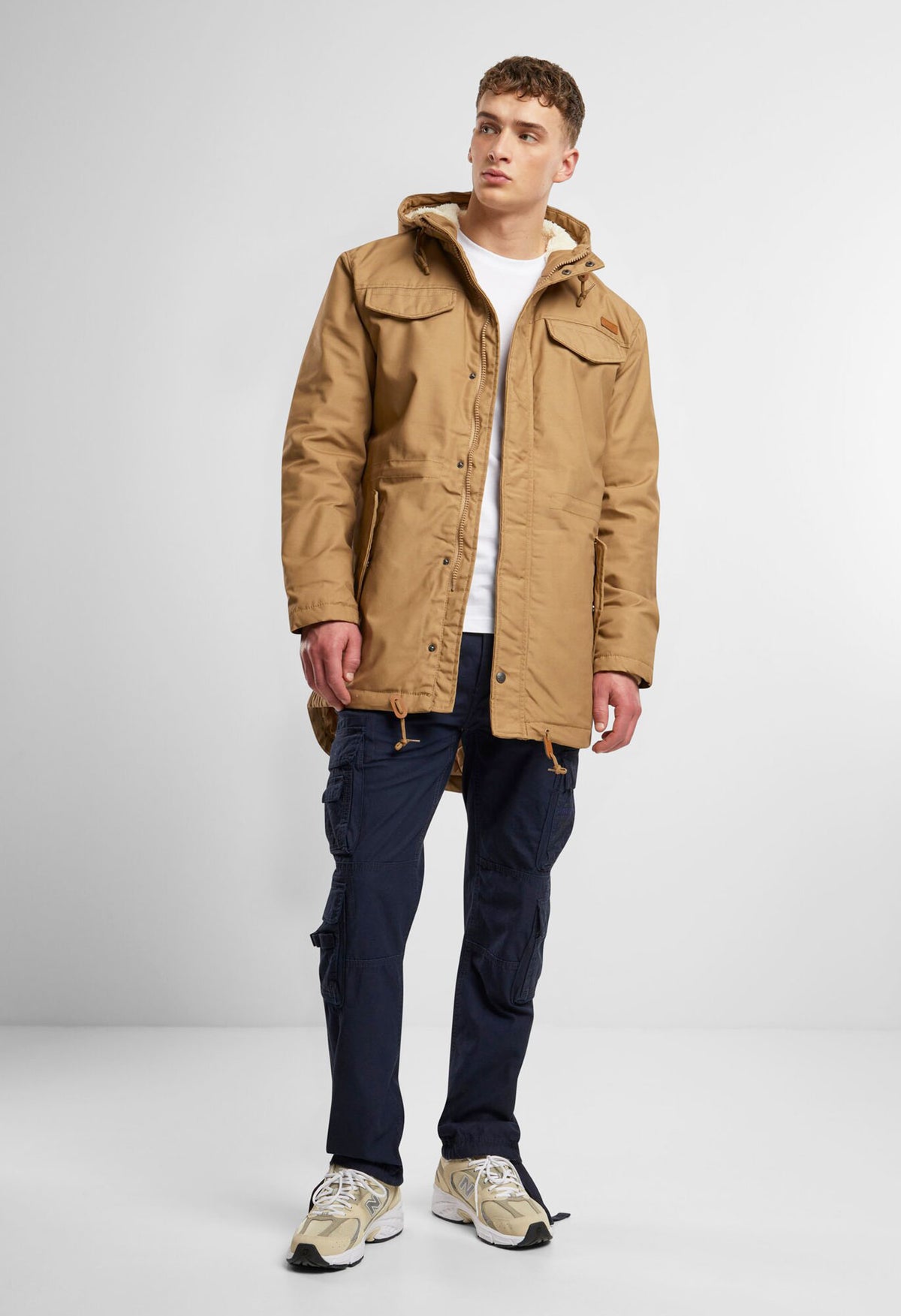 Brandit Marsh Lake teddyparka, camel