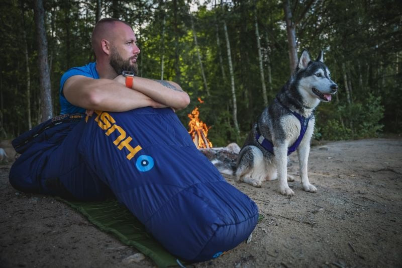 Husky Enjoy Long sacco a pelo, blu arancione