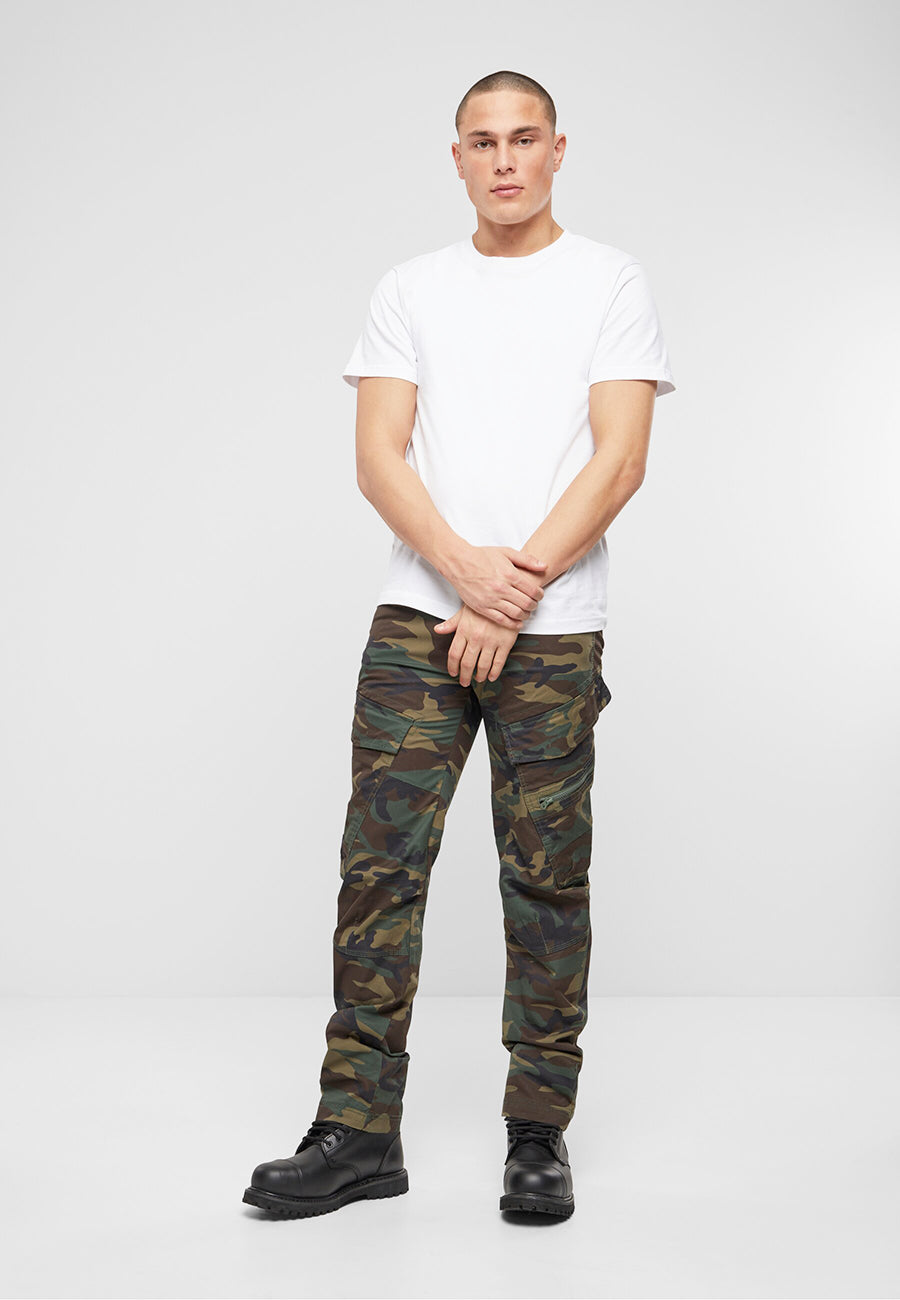 Brandit Adven Slim Fit nohavice, woodland