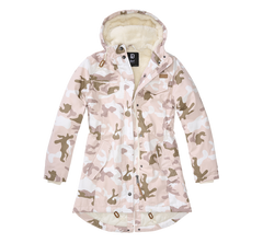 Brandit Marsh Lake giacca invernale parka da donna con cappuccio, Candy camo
