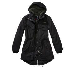 Brandit Marsh Lake giacca parka invernale da donna con cappuccio, nero