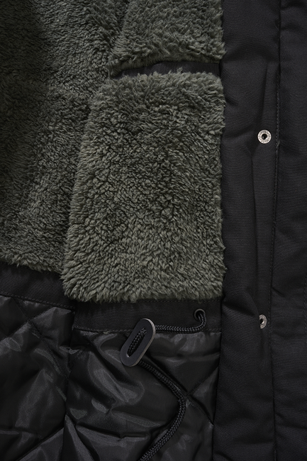 Brandit Marsh lake parka giacca invernale da donna con cappuccio, nera