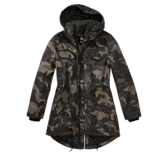 Brandit Marsh Lake giacca invernale parka da donna con cappuccio, Darkcamo