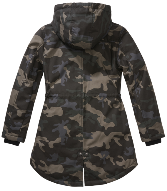 Brandit Marsh lake parka giacca invernale da donna con cappuccio, darkcamo