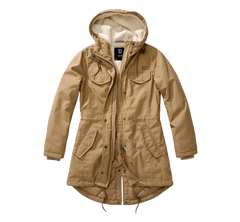 Brandit Marsh Lake giacca invernale parka da donna con cappuccio, Khaki