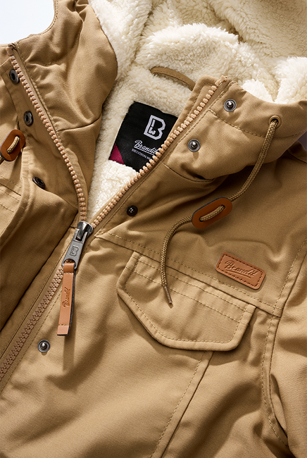 Brandit Marsh lake parka giacca invernale da donna con cappuccio, kaki