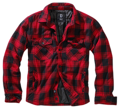 Brandit Lumberjacket giacca, rosso nero