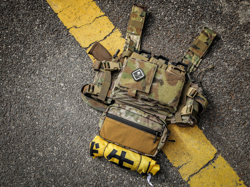 Emersongear Micro Fight Chissis MK3 gilet tattico, nero multicam