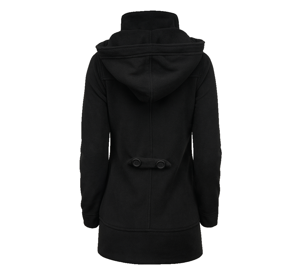 Brandit Square Fleece dámsky kabát, čierny