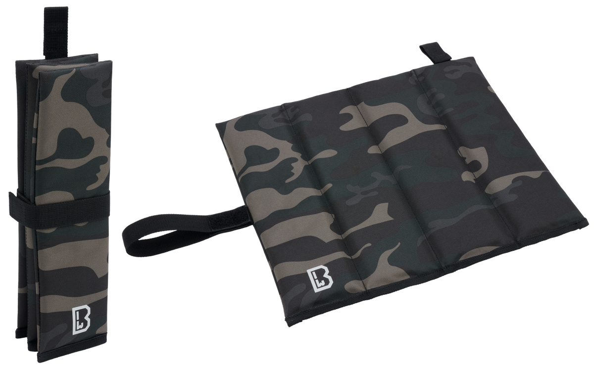 Brandit skladací sedací vankúš, darkcamo