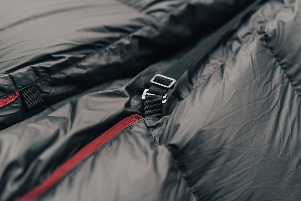 Patizon Multi Quilt sacco a pelo 250 M, nero/rosso