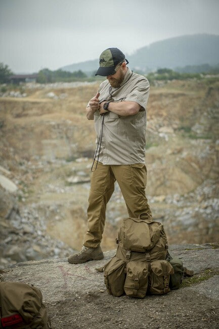 Helikon-Tex Defender Mk2 camicia a maniche corte - Policotone Ripstop, beige