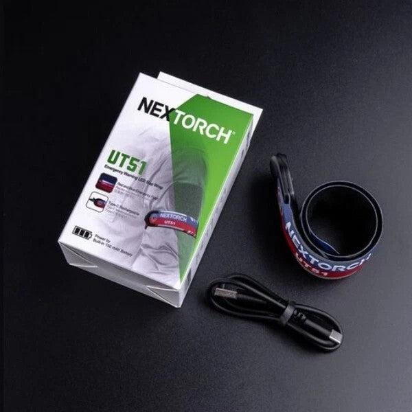 NexTorch UT51 L fascia di sicurezza lampeggiante, rosso-blu