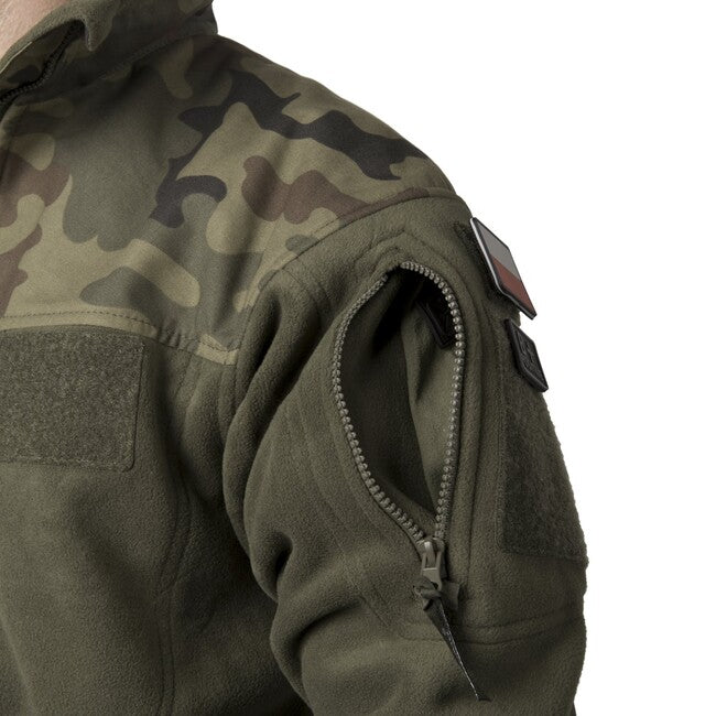 Helikon-Tex Infantry giacca in pile, nero woodland, 330g/m2