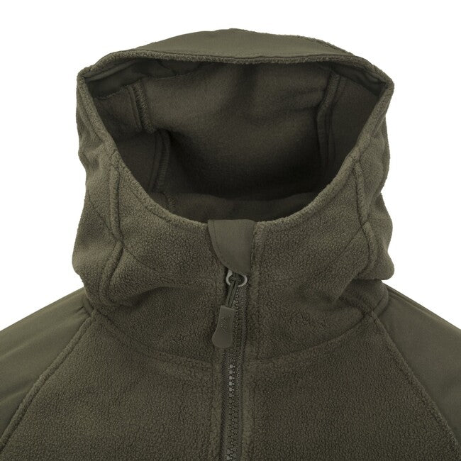 Helikon-Tex Cumulus felpa con cappuccio - pile pesante, verde taiga