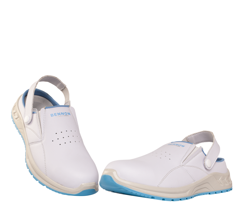 BENNON stivali da lavoro white ob slipper