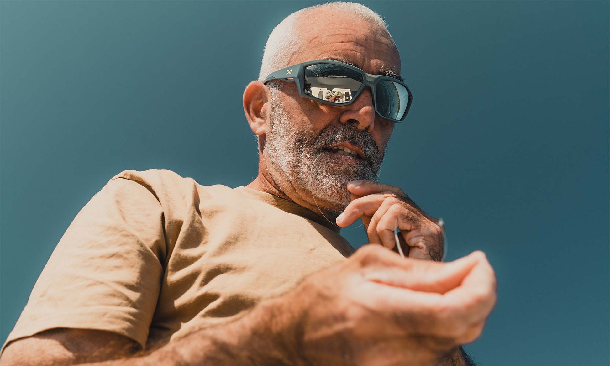 Wiley X Alpine balistické slnečné okuliare, Gloss Crystal Grey / CAPTIVATE Polarized Blue Mirror