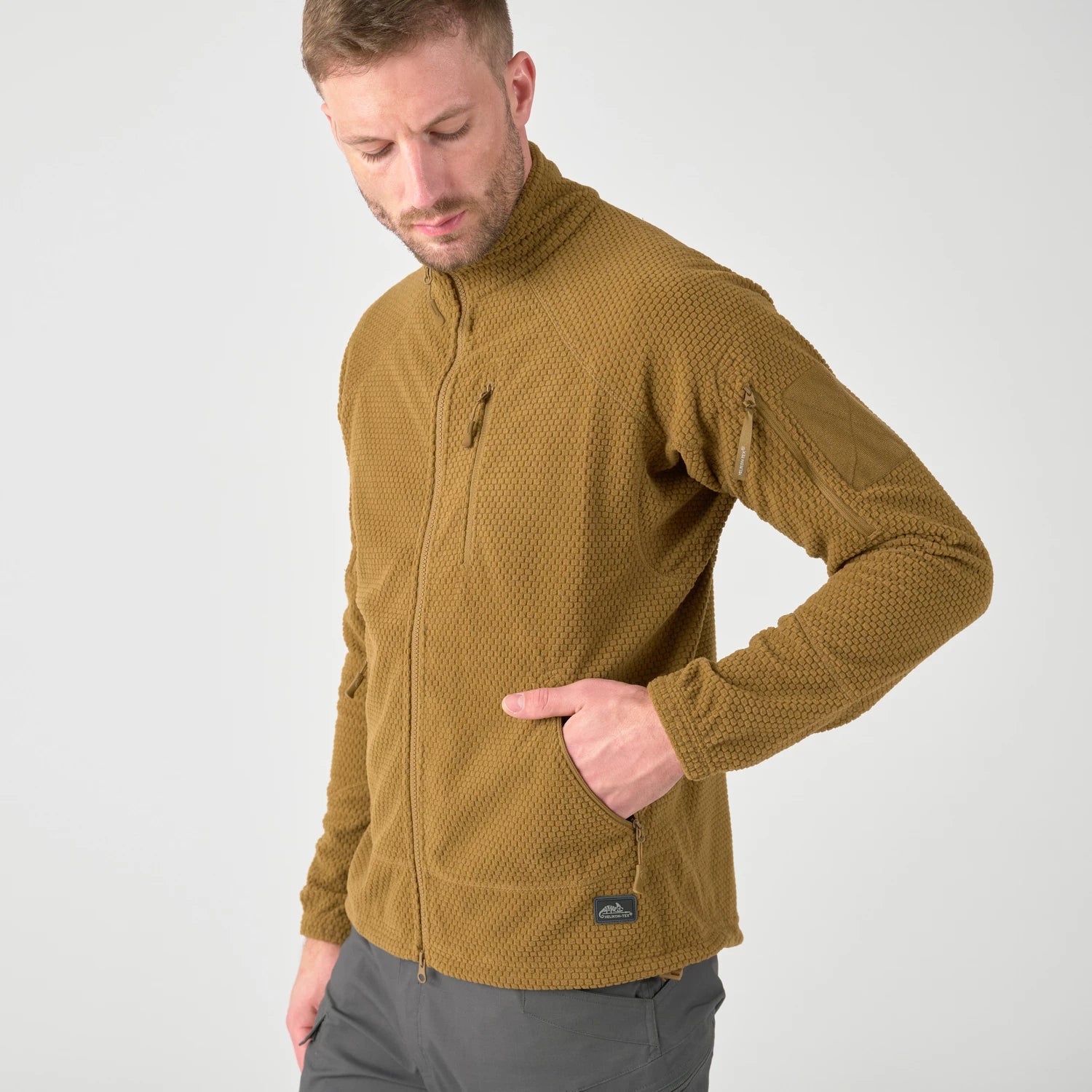 Helikon-Tex Alpha Tactical flisová bunda, navy blue – detail 5