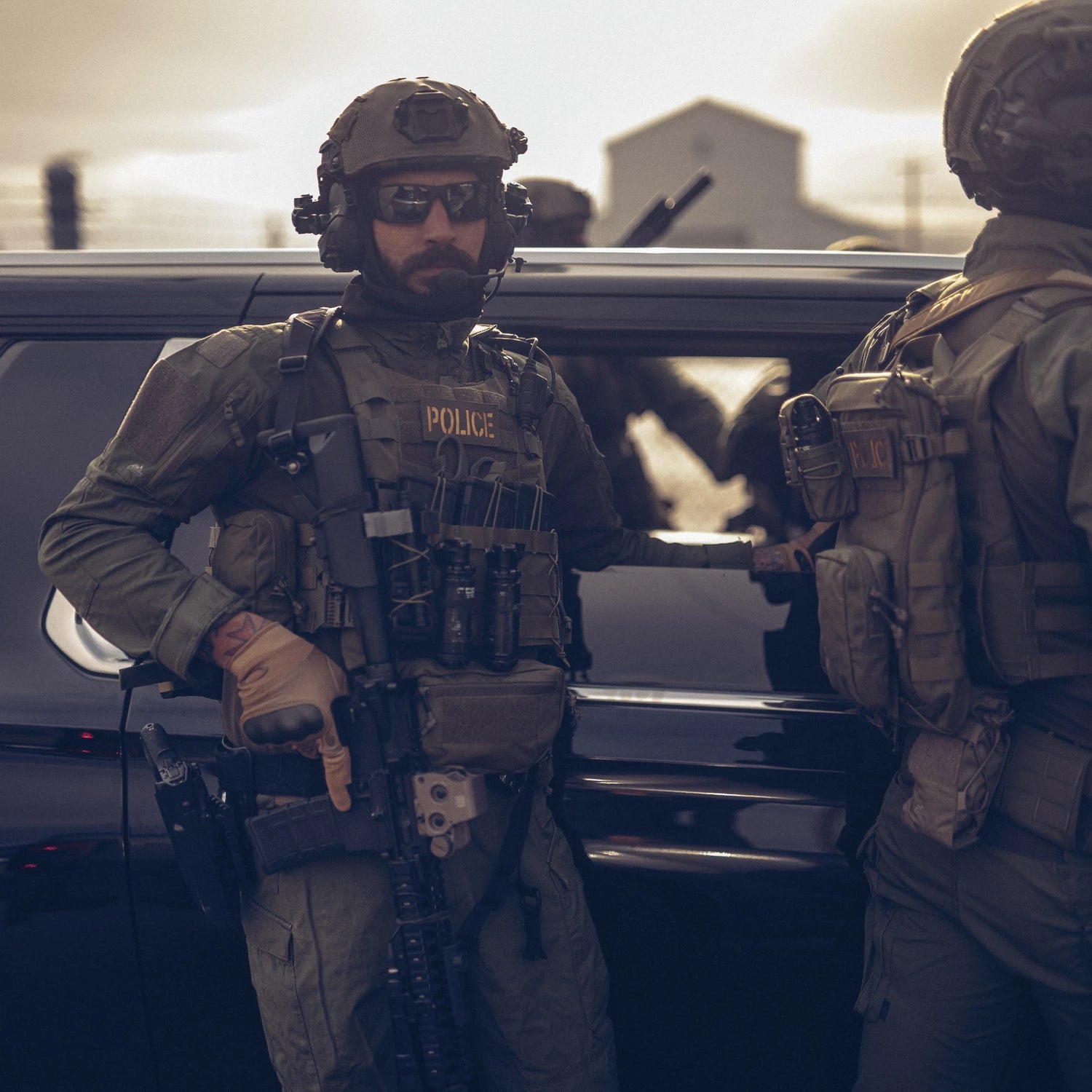 Helikon-Tex MCDU Combat tričko NyCo Ripstop, RAL 7013 – v použití 1