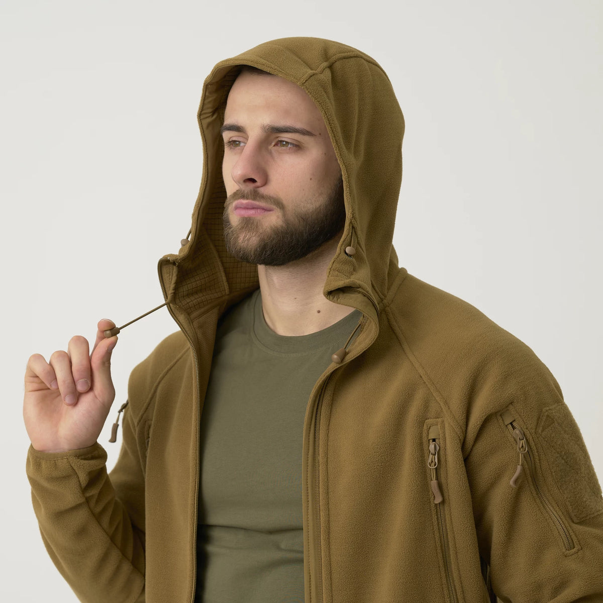 Helikon-Tex Patriot Mk 2 mikina Hybrid Fleece, Olive Green – detail 4
