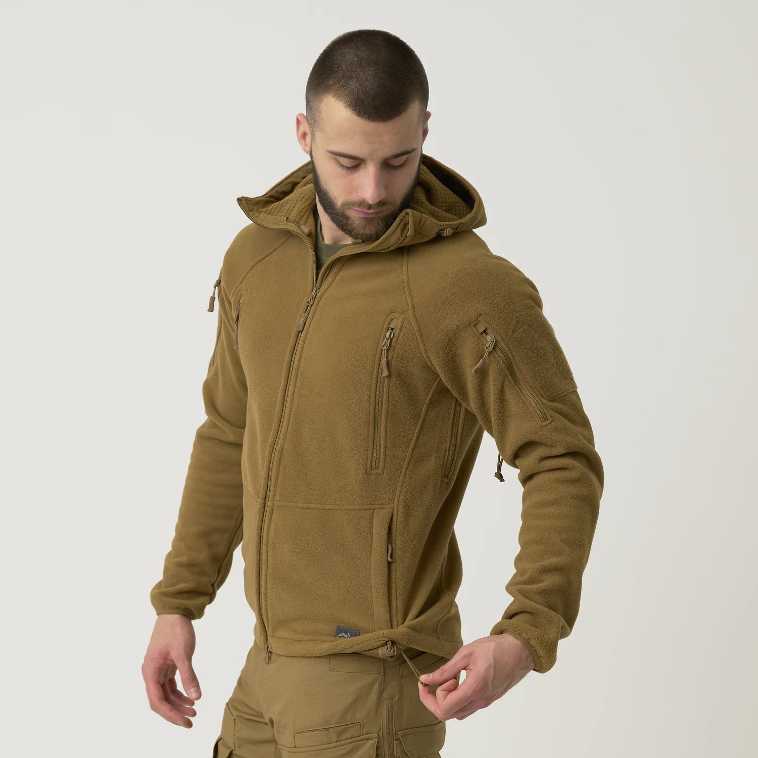 Helikon-Tex Patriot Mk 2 Hybrid Fleece mikina, Coyote – detail 7