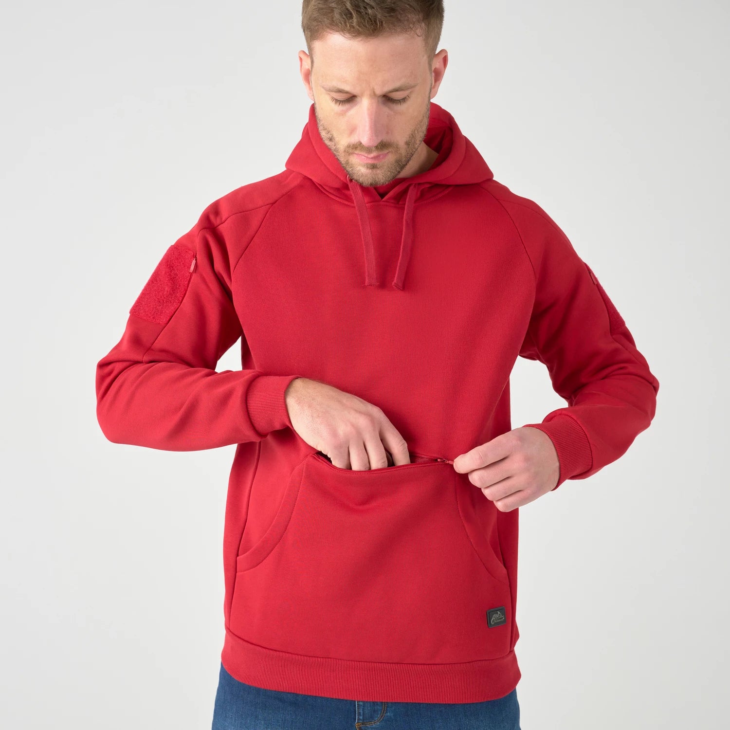 Helikon-Tex Kangaroo mestská mikina taktická, Red – detail 2