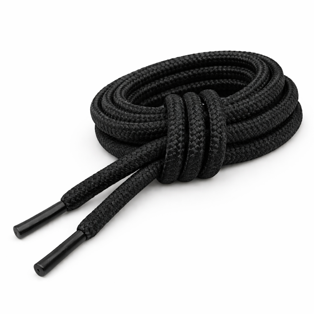 WARAGOD Warstrap Round lacci per scarpe, nero