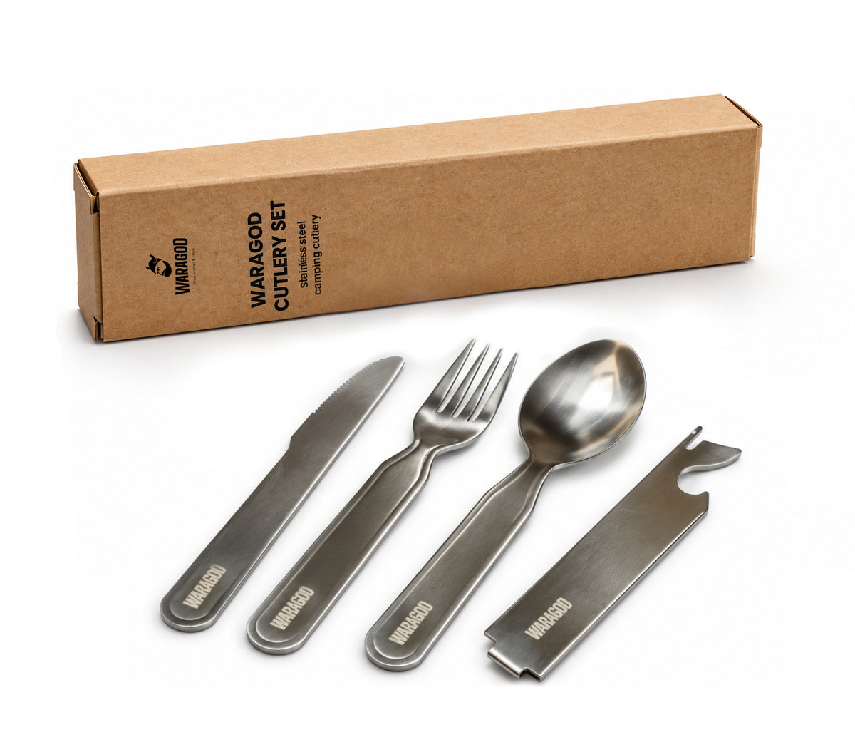 WARAGOD Cutlery Set 4-Piece Stainless Steel