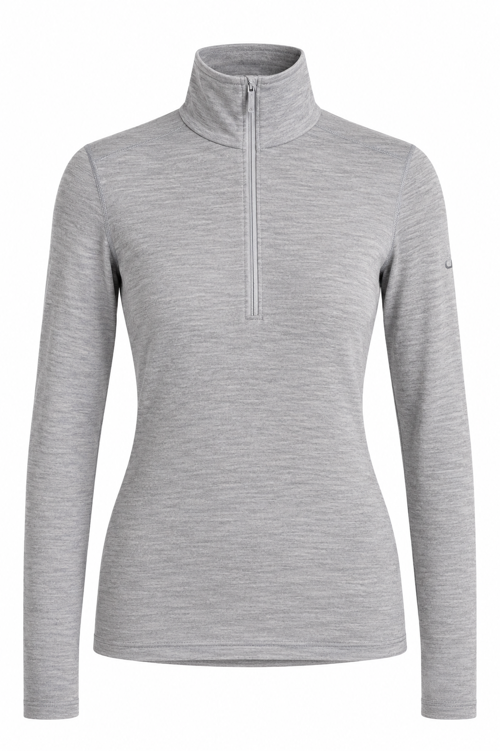 Icebreaker 260 Oasis felpa termica con zip da donna, grigio chiaro