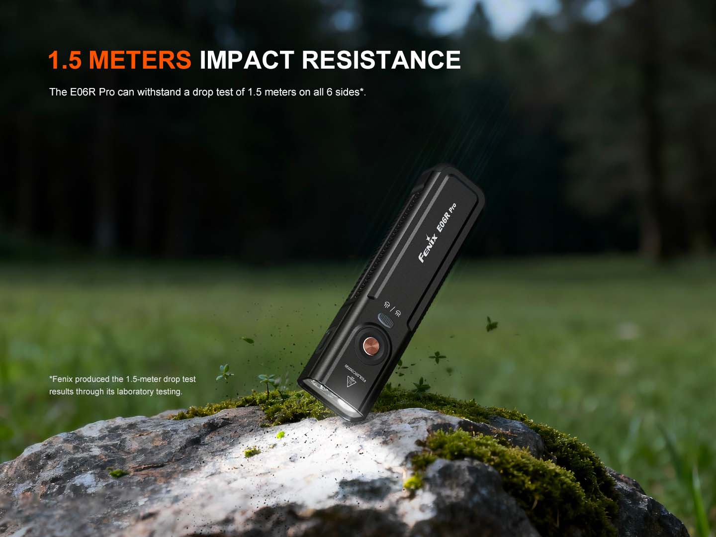 Fenix E06R PRO nabíjateľná EDC baterka, zelená