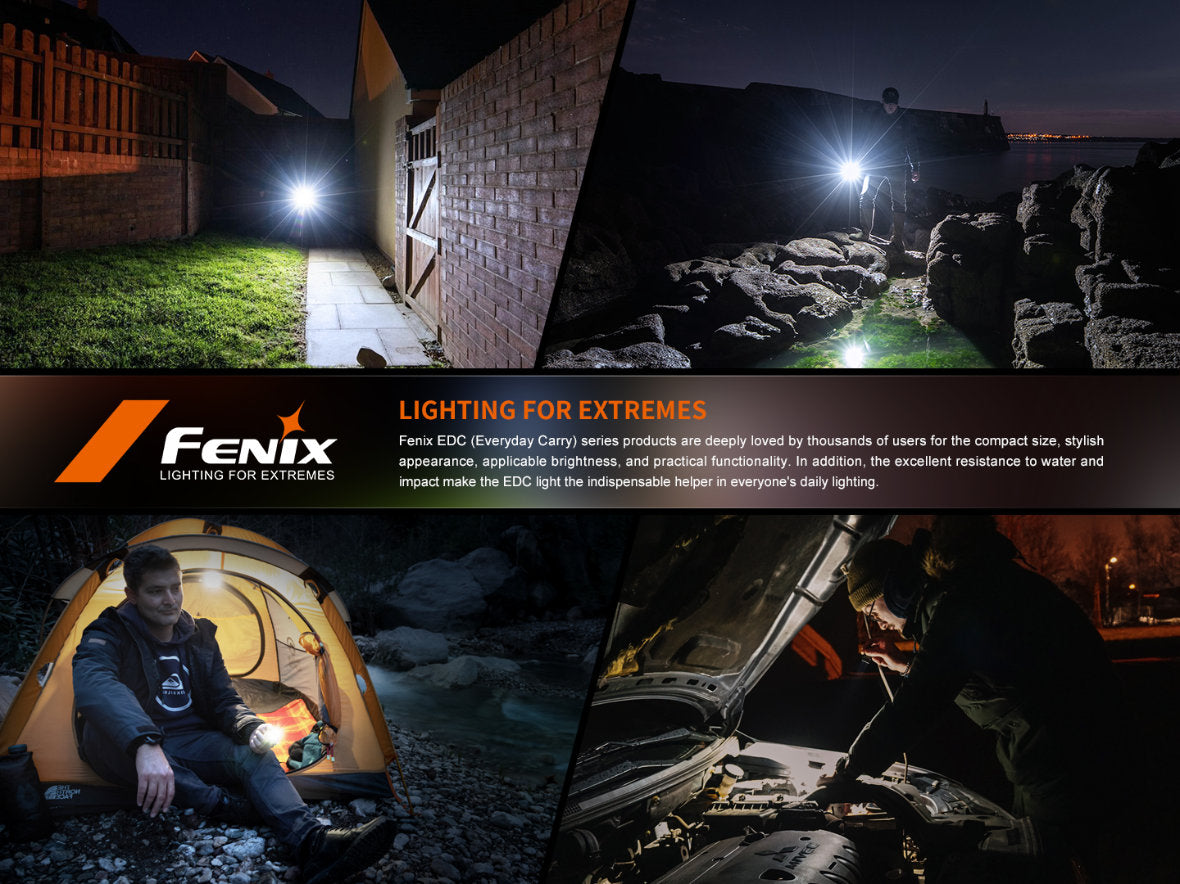 Fenix E08R UE nabíjateľné svietidlo, zelená