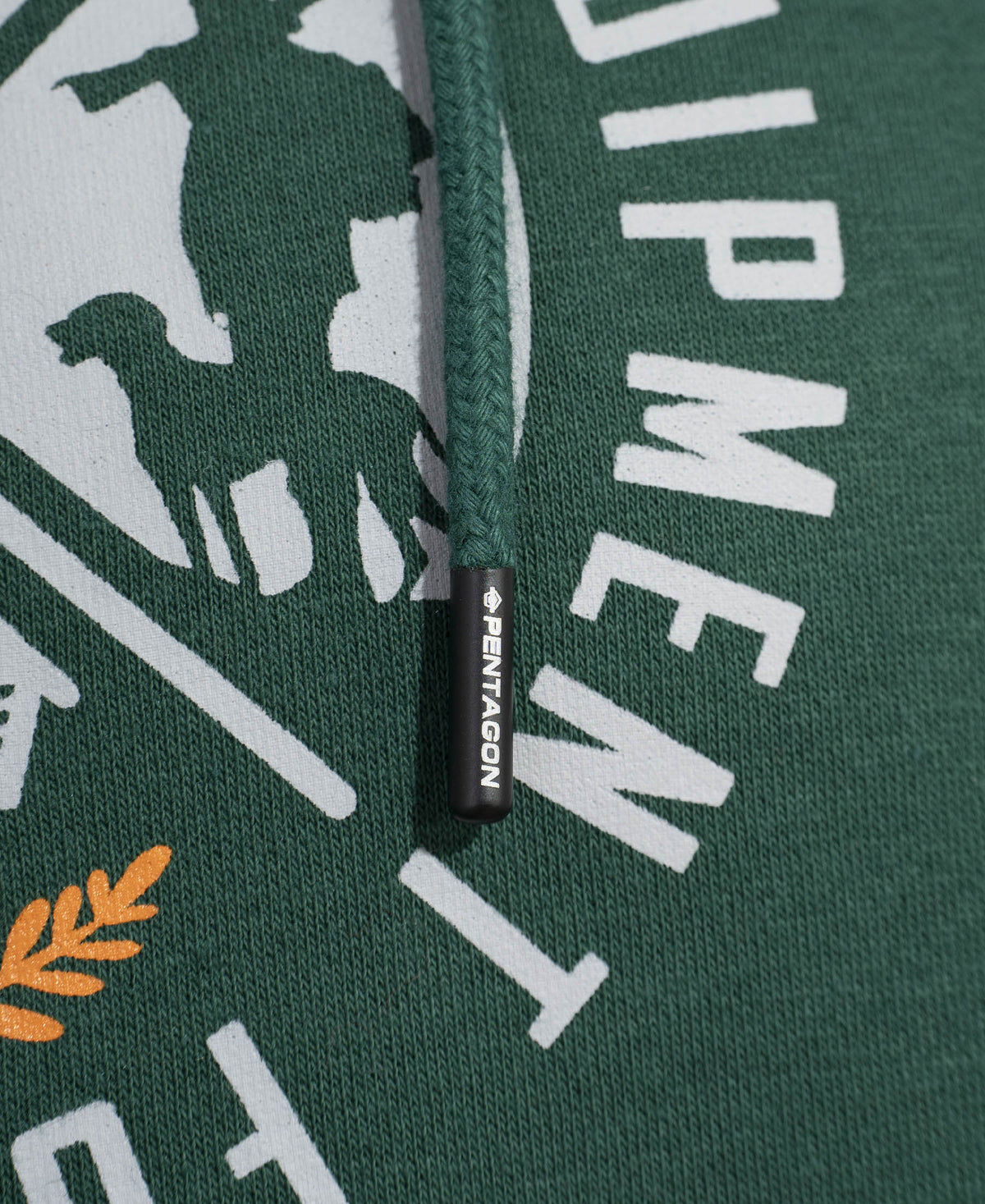 Pentagon Phaeton Hood felpa con cappuccio da uomo "Pioneers", SpringBok Green