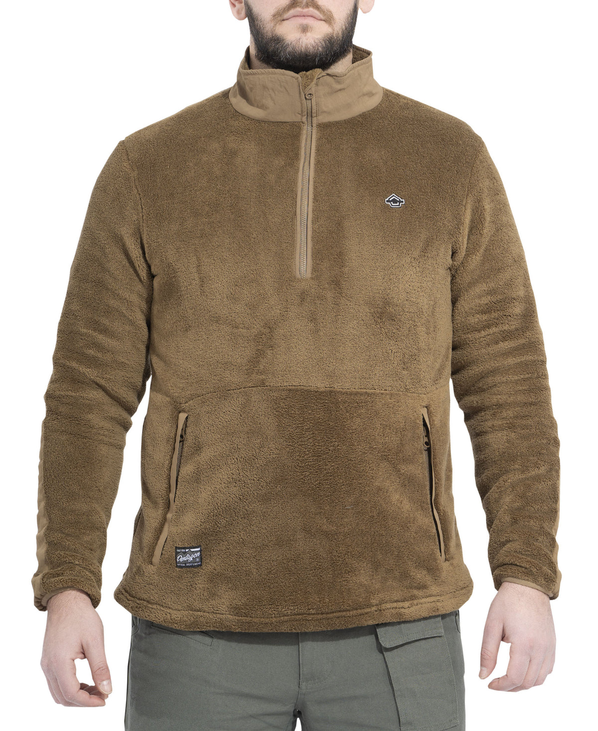 Pentagon Grizzly felpa in pile, coyote